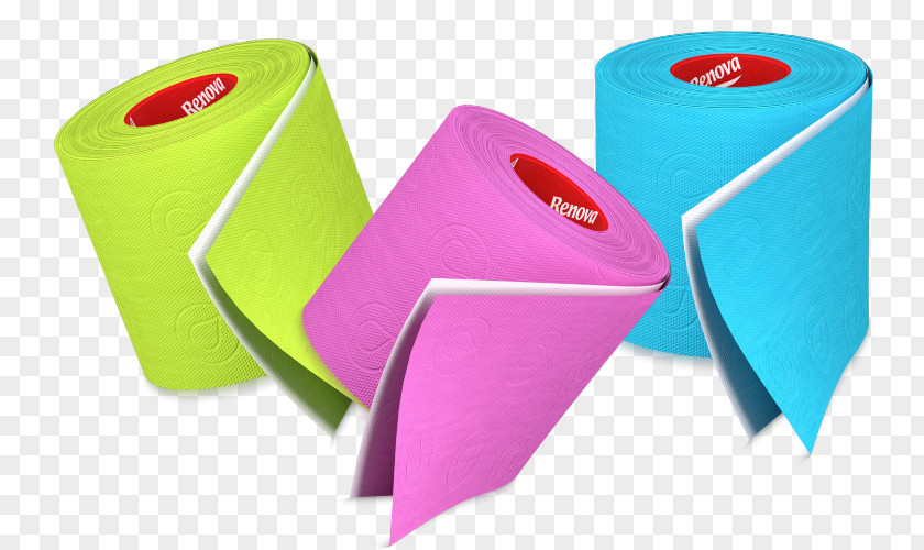 Toilet Paper Renova Facial Tissues Color PNG