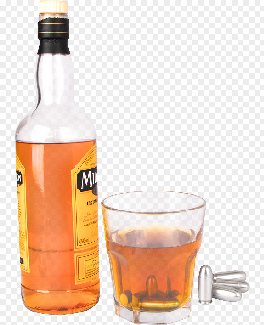 Whiskey Stones Liqueur Sour Ammunition Old Fashioned Glass PNG