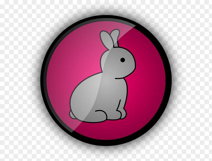 Lilac Easter Bunny Clip Art PNG