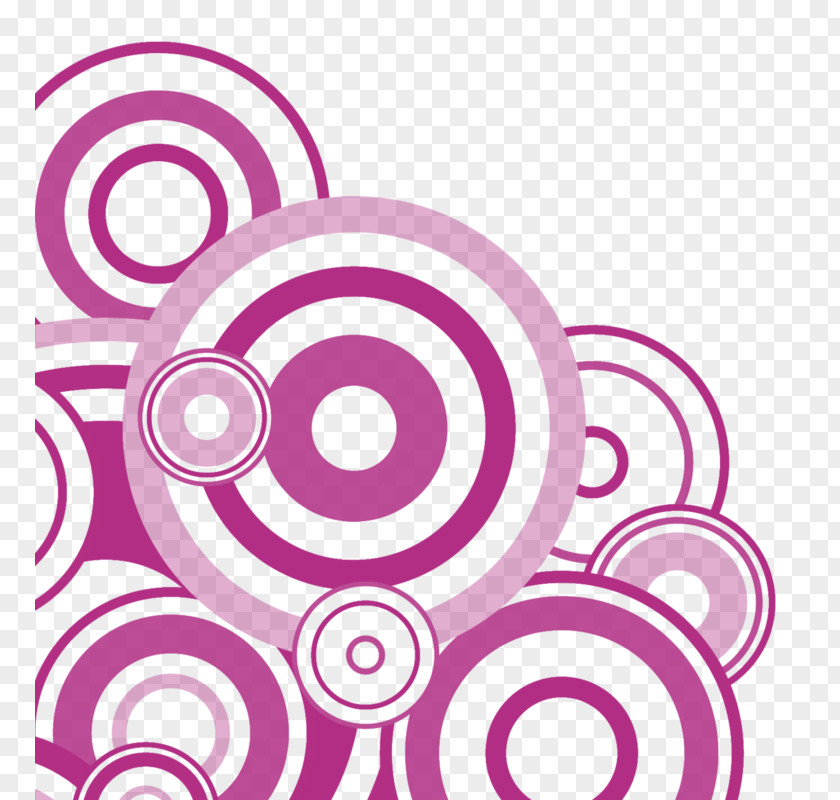 Purple Circle Creative Decorative Painting Concentric Objects Clip Art PNG