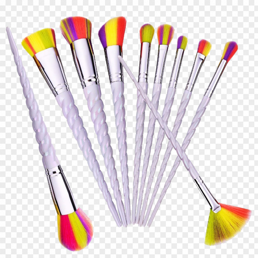 Rainbow Brush Cosmetics Make-Up Brushes Eye Shadow PNG