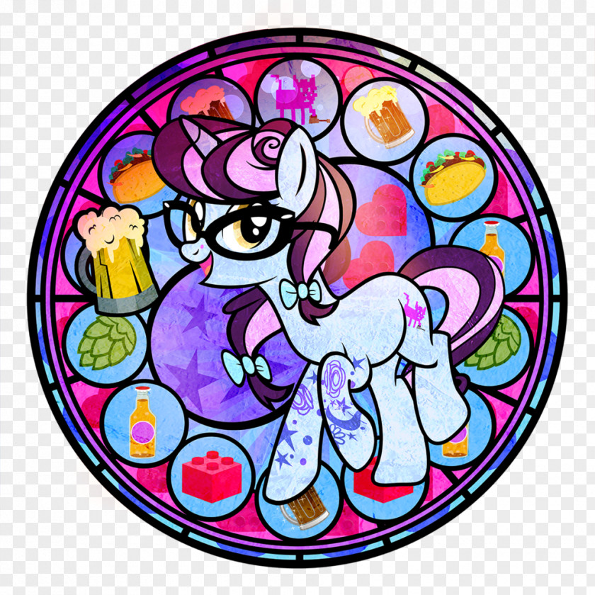 Scootaloo Stained Glass Illustration Drawing Comics PNG