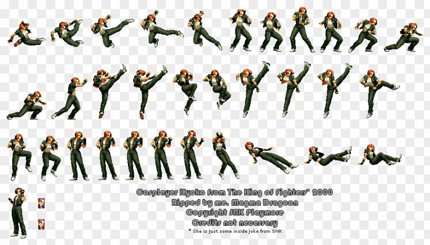 Sprite The King Of Fighters 2000 XIV XIII Kyo Kusanagi SNK Heroines: Tag Team Frenzy PNG