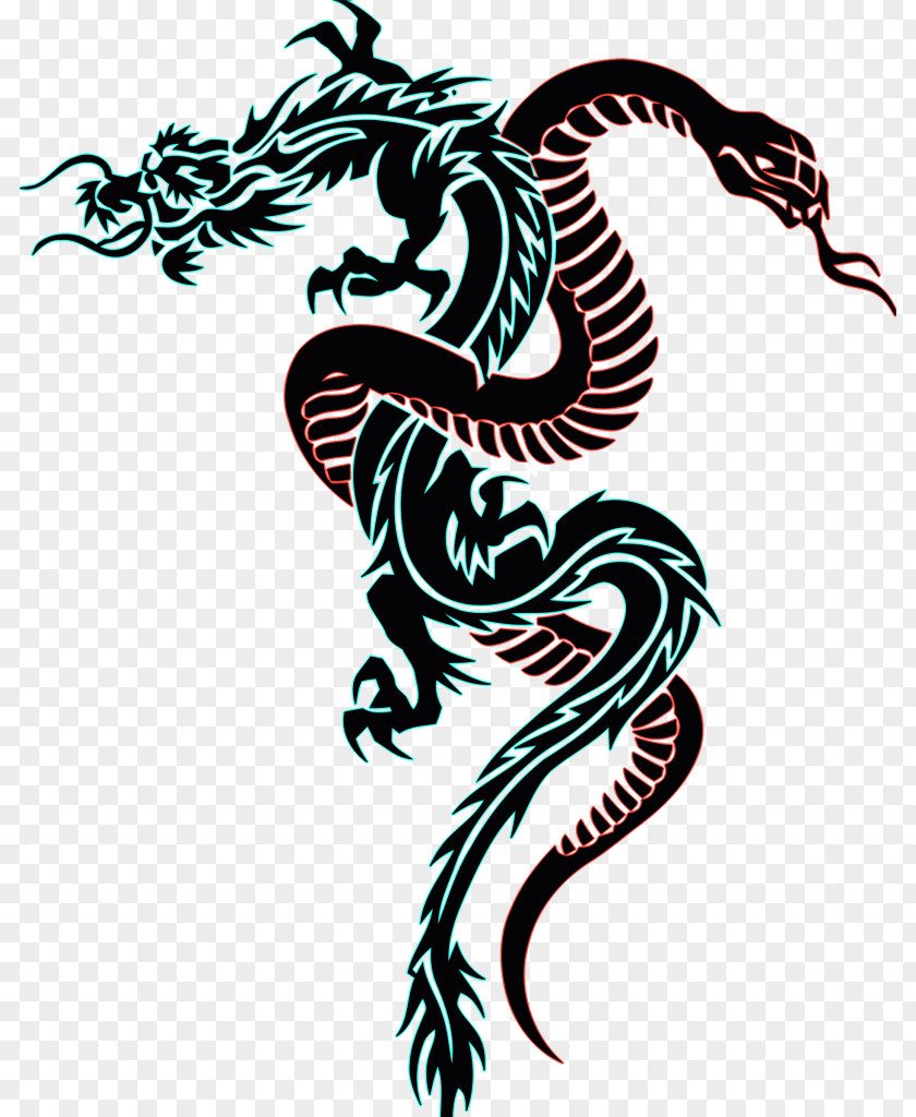 Dragon Snakes Tattoo Clip Art Chinese PNG