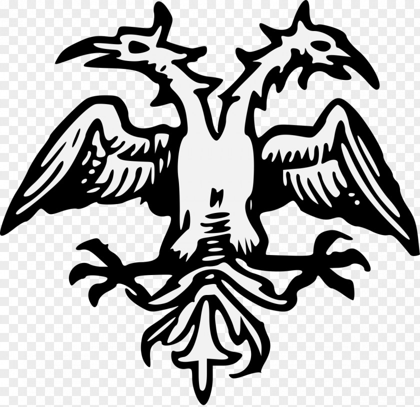 Heraldic Double-headed Eagle Symbol Byzantine Empire Clip Art PNG