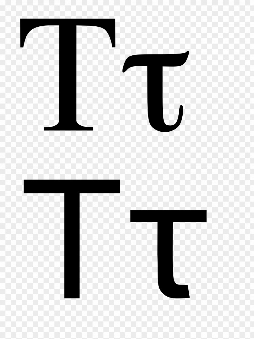 Tau Greek Alphabet Letter Symbol PNG