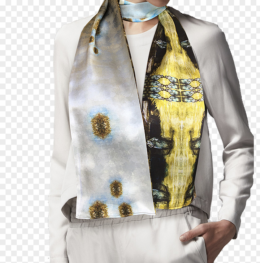 Aquarel Flower Scarf Shawl The Vicarage At Nuenen Clothing Outerwear PNG