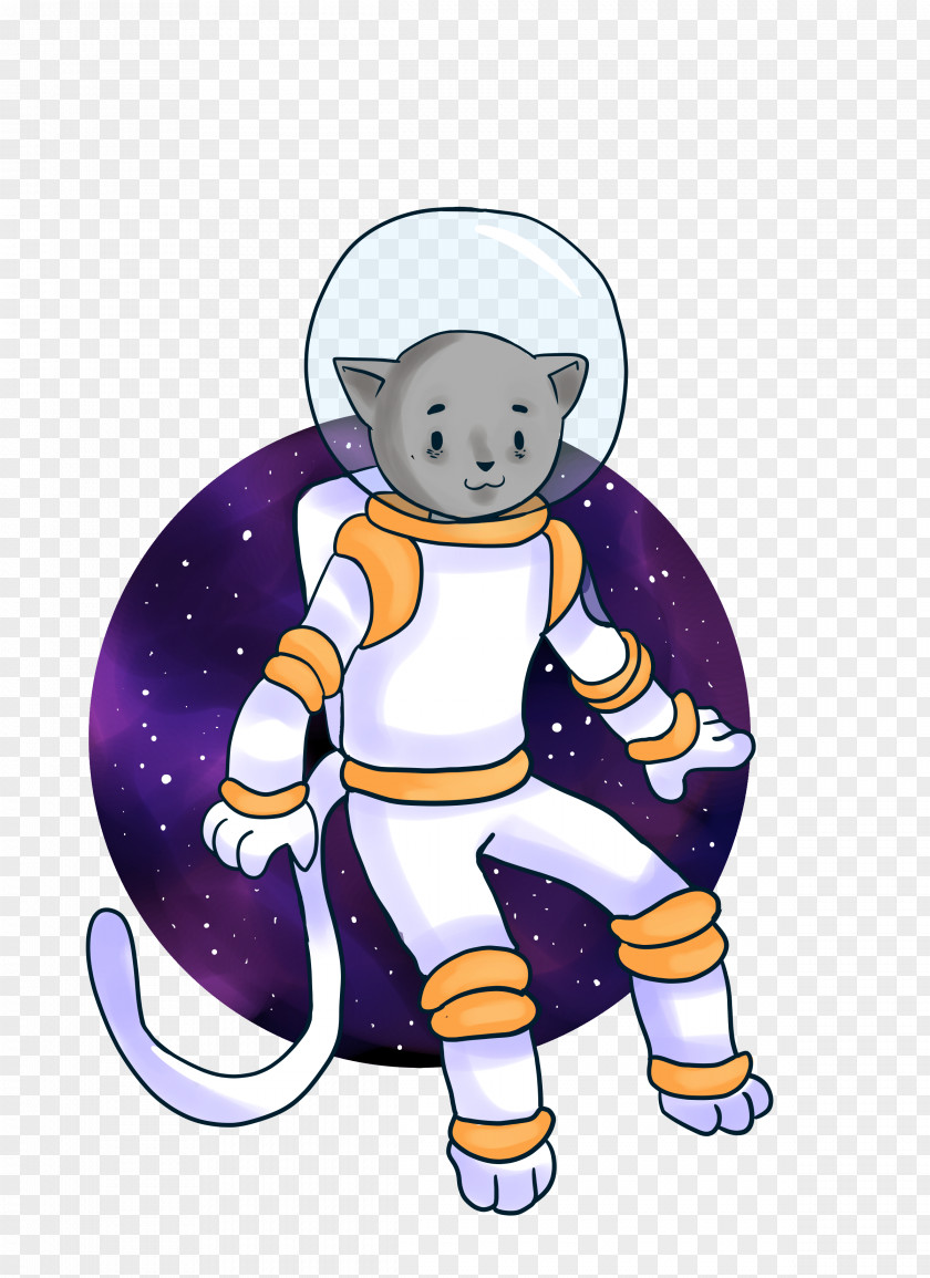 Astronaut Cat Headgear Character Sport Clip Art PNG