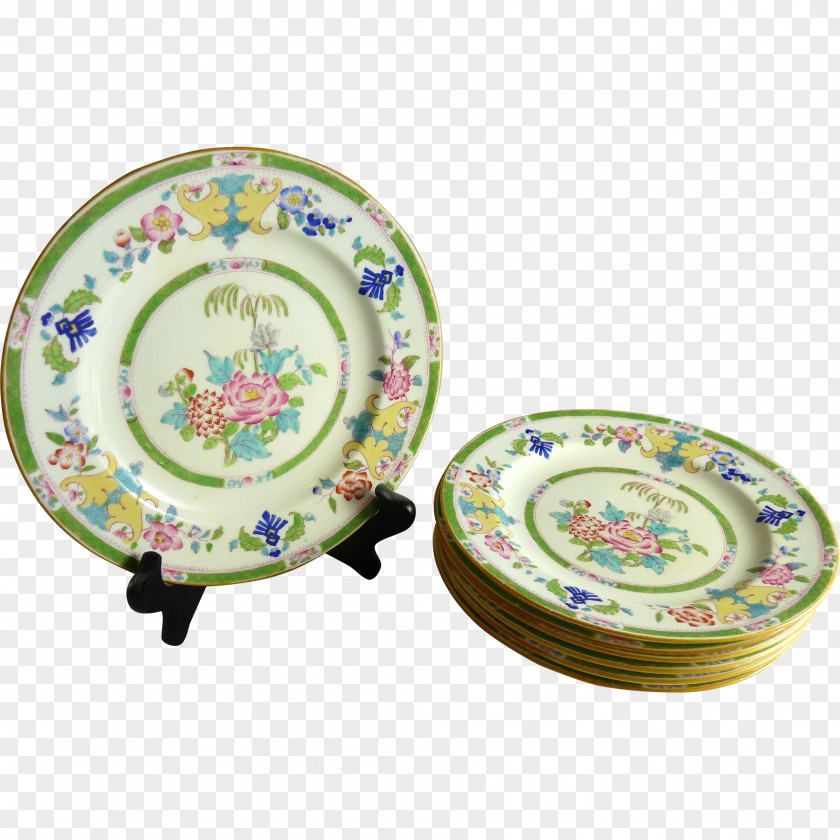 Chinoiserie Tableware Ceramic Porcelain Plate PNG