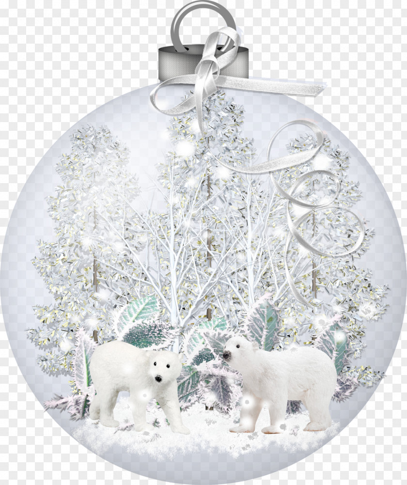 It's Snowing Reindeer Christmas Ornament Silver PNG