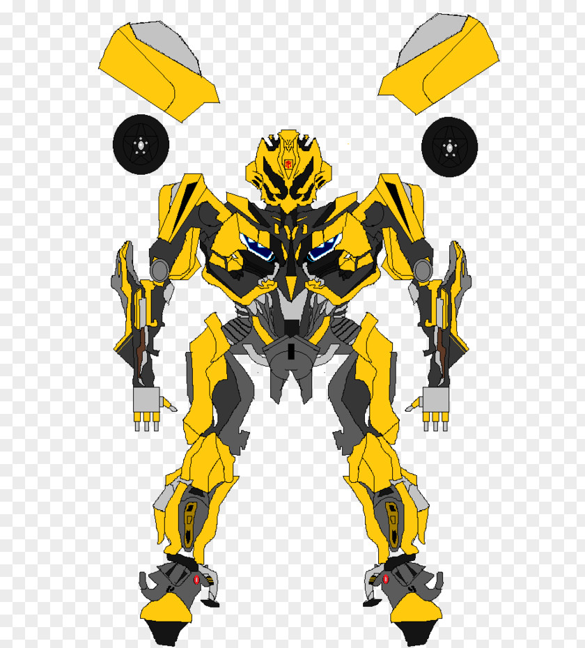 Moving Bumblebee Superhero Robot Mask Transformers Drawing PNG