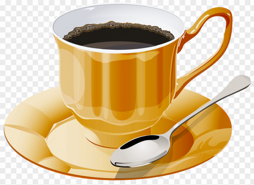 Orange Table Cliparts Coffee Tea Cafe Clip Art PNG