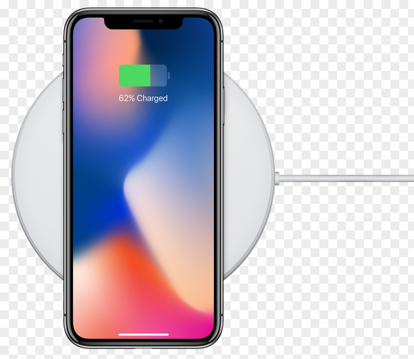Qi IPhone X Apple 8 Plus Battery Charger Inductive Charging PNG