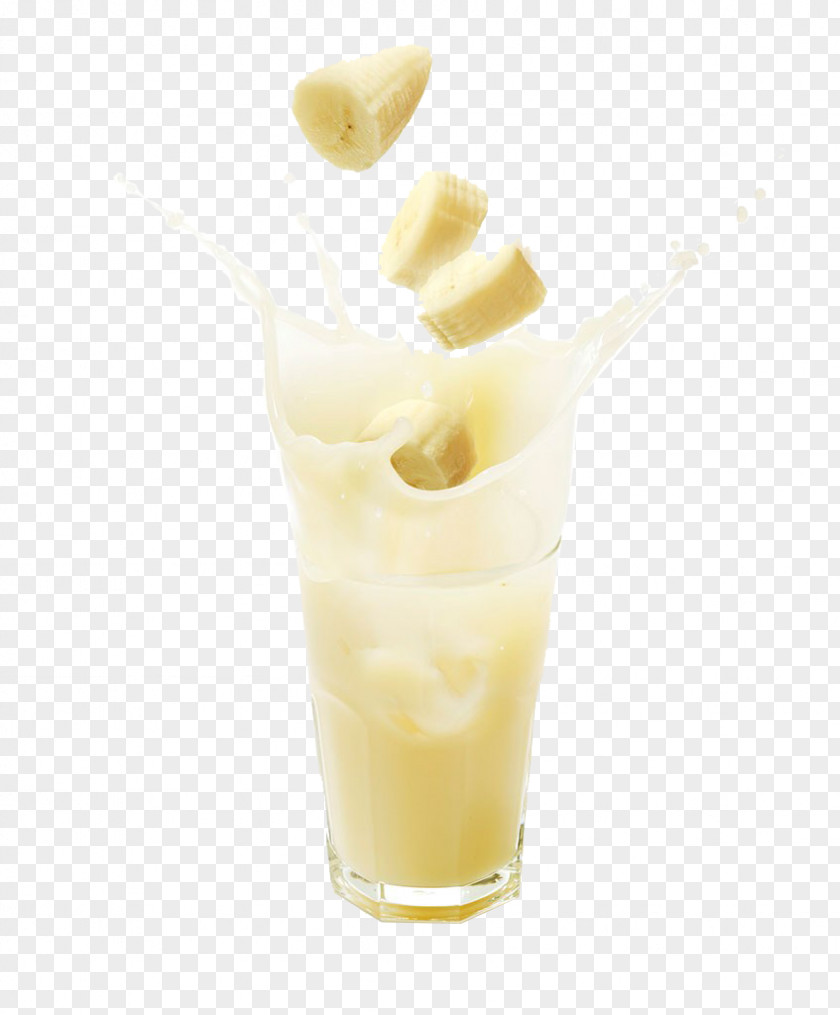 Banana Milk Flavored Smoothie Juice PNG