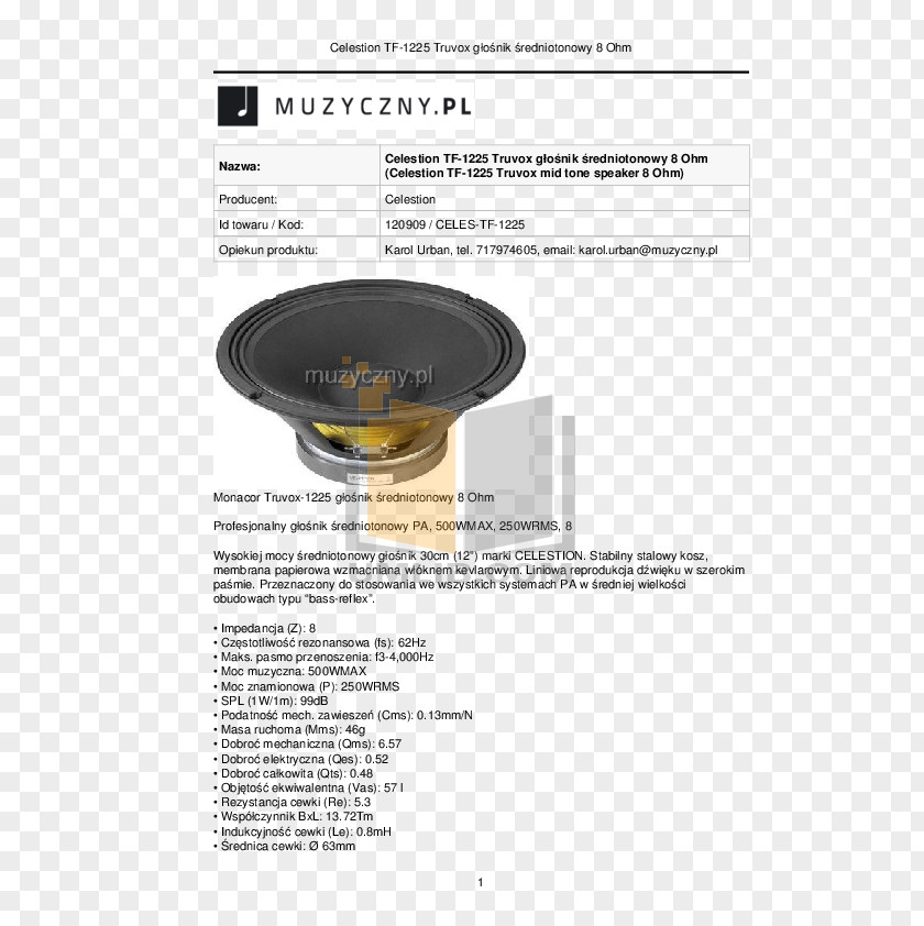 Celestion Loudspeaker Product Manuals Ohm PNG