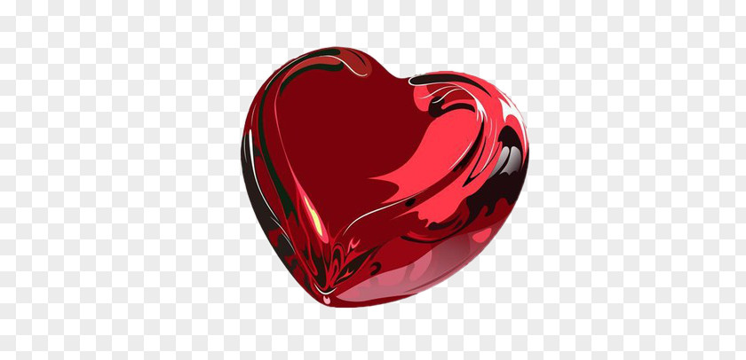 Glass Ruby Love Background Heart PNG
