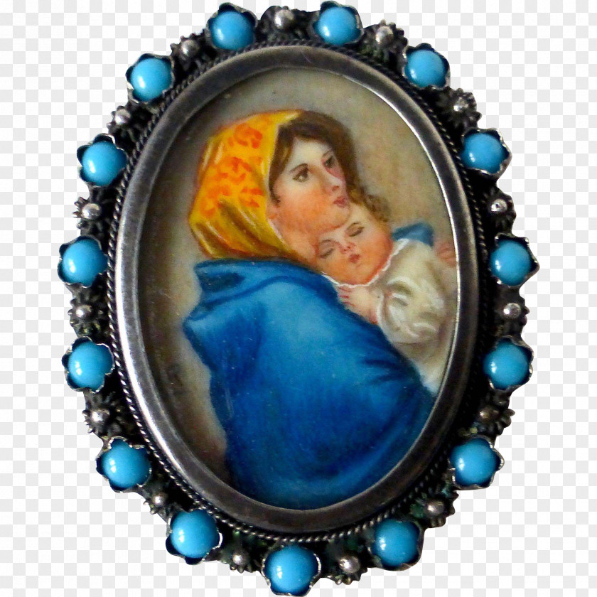 Hand-painted London Golden Madonna Of Essen Portrait Charms & Pendants Painting PNG