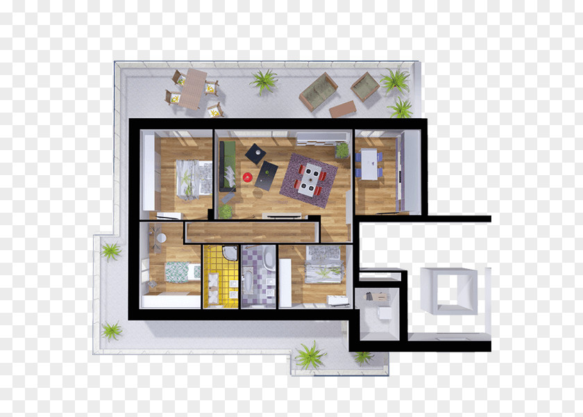 House Apartment Easy Village Floor Plan Planimetrics PNG