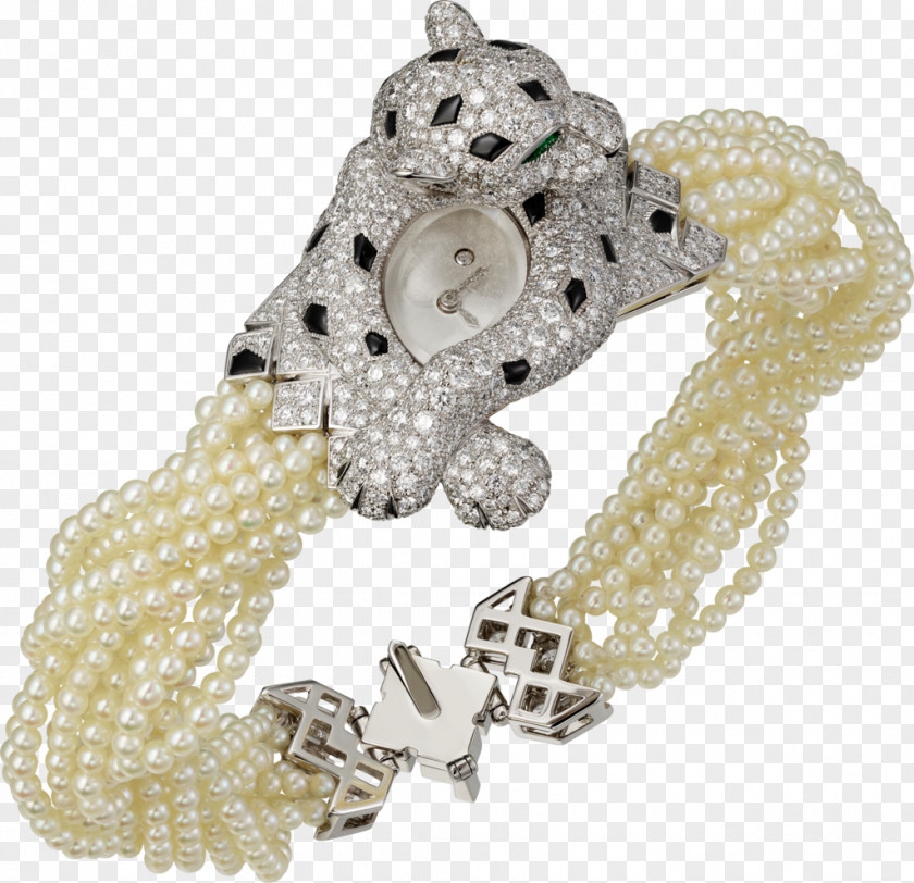 Leopard Pearl Cartier Bracelet Jewellery PNG