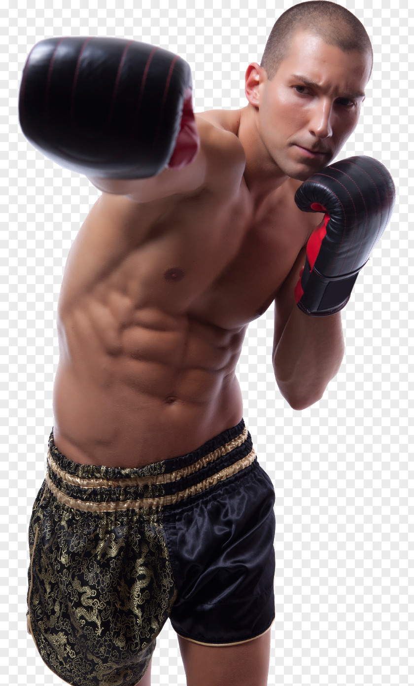Man Boxing Image Glove Muay Thai Kickboxing PNG