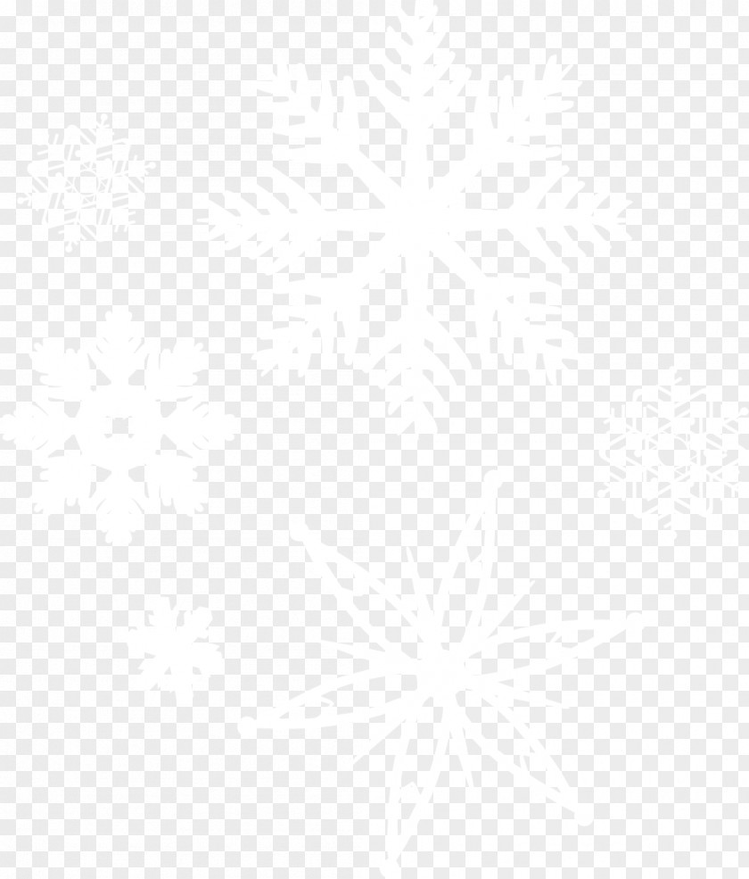 Creative Snowflake Snow White Textile Black Angle Pattern PNG