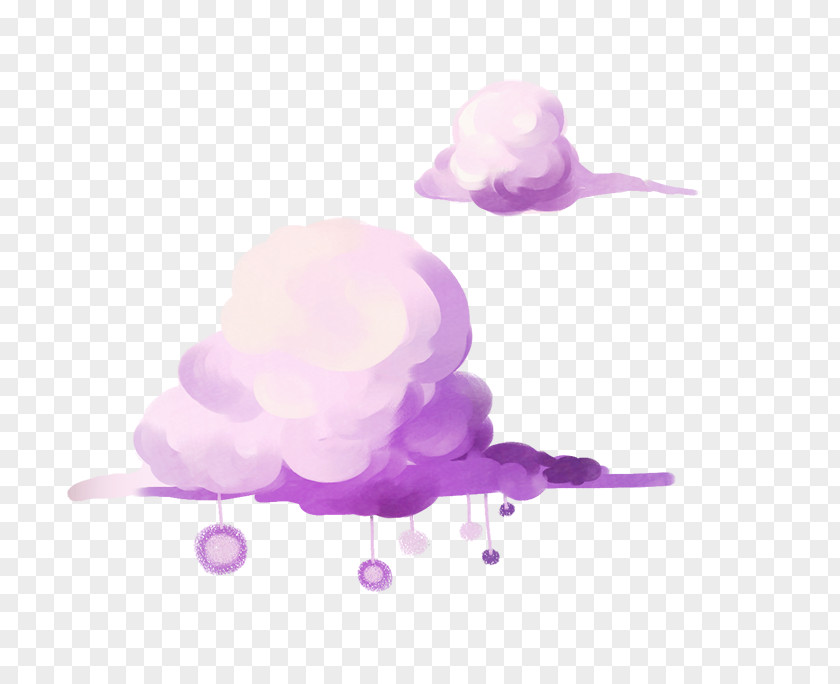 Purple Clouds Cloud Iridescence Wallpaper PNG
