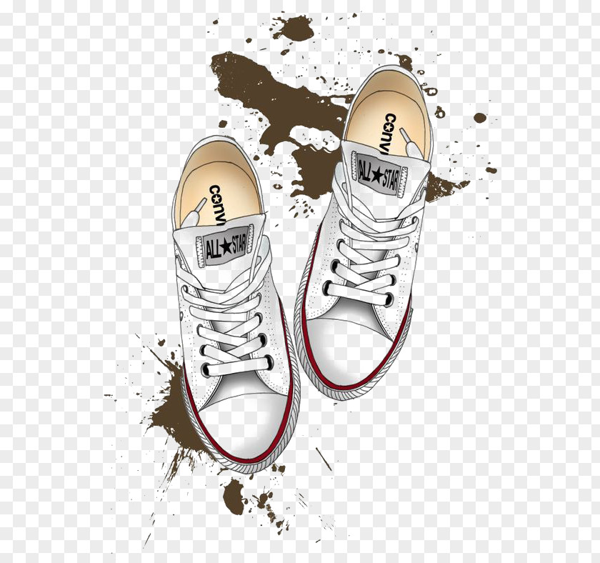 White Skateboard Shoes Converse Drawing Shoe Chuck Taylor All-Stars Illustration PNG