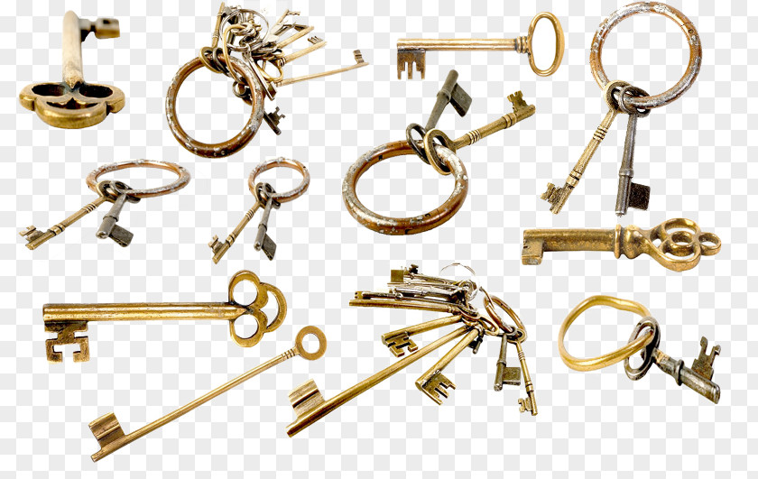 Ancient Keys Collection Key Lock Icon PNG