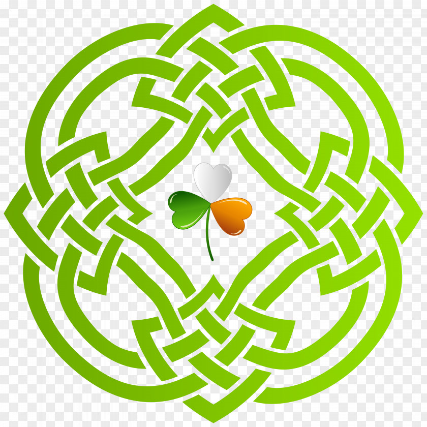 Celtic Knot And Irish Shamrock Transparent Clip Art Image Celts Triquetra PNG
