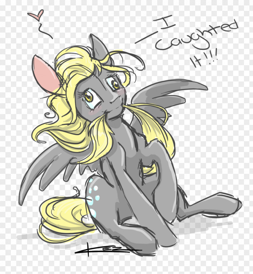 Derpy Beaver Black And White Pony Hooves Pinkie Pie Drawing Fan Art PNG