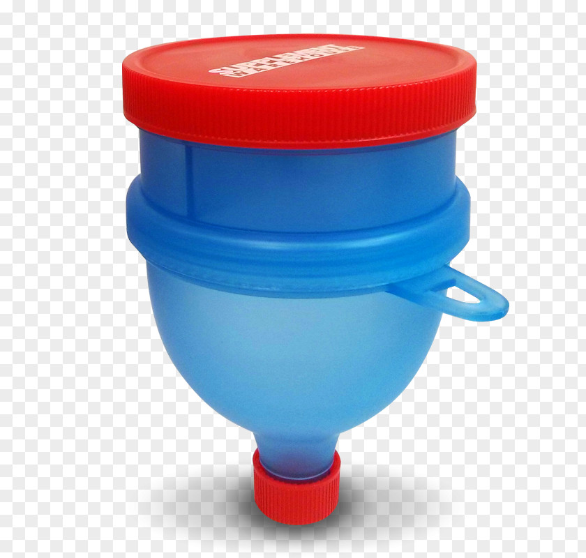 Plastic Dietary Supplement Funnel Container PNG