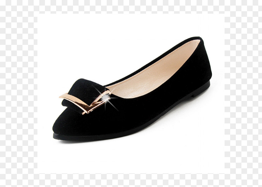 Sandal Ballet Flat Leather Slip-on Shoe PNG