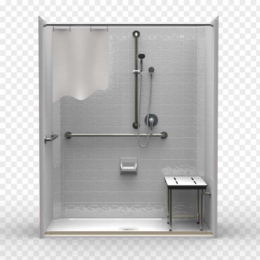 Shower Stall 60 Inches Soap Dishes & Holders Bathroom Baths Door PNG