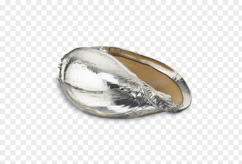 Silver Buccellati Seashell Jewellery Centrepiece PNG