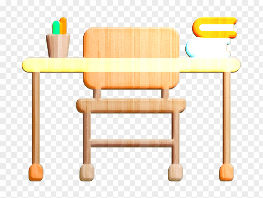Wood Table Education Elements Icon Desk PNG