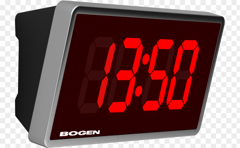 Battery Operated Wall Clocks Digital Clock Display Device Radio Alarm PNG