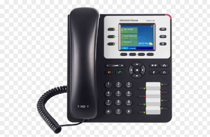 Business Grandstream Networks GXP2130 VoIP Phone Voice Over IP Telephone PNG