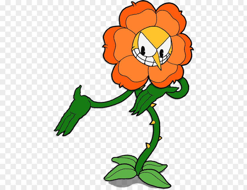 Cuphead Cut Flowers Drawing Clip Art PNG