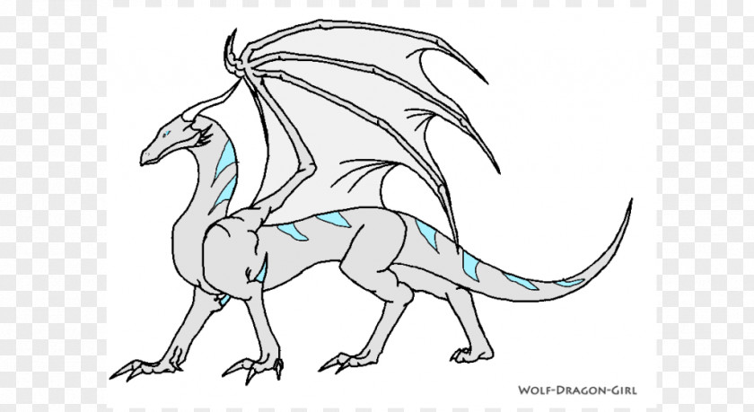 Dragon Line Art Drawing PNG