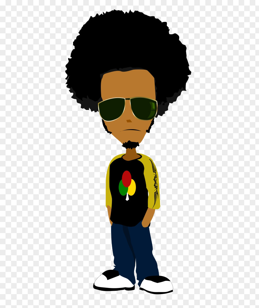 Man Drawing Afro Clip Art PNG