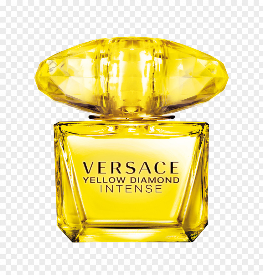Perfume Versace Yellow Diamond Intense Eau De Parfum Spray Toilette Blue PNG