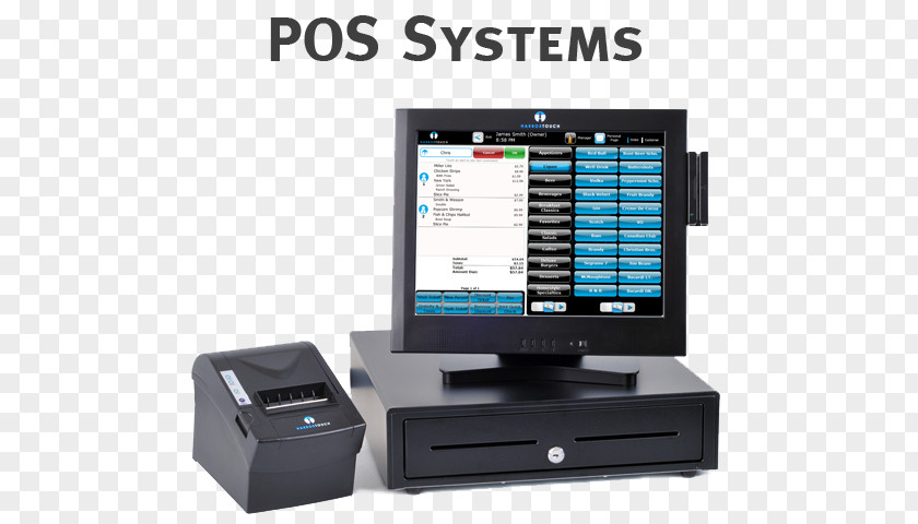 Pos Terminal Point Of Sale Computer Software Monitor Accessory Touchscreen ZingCheckout, Inc. PNG