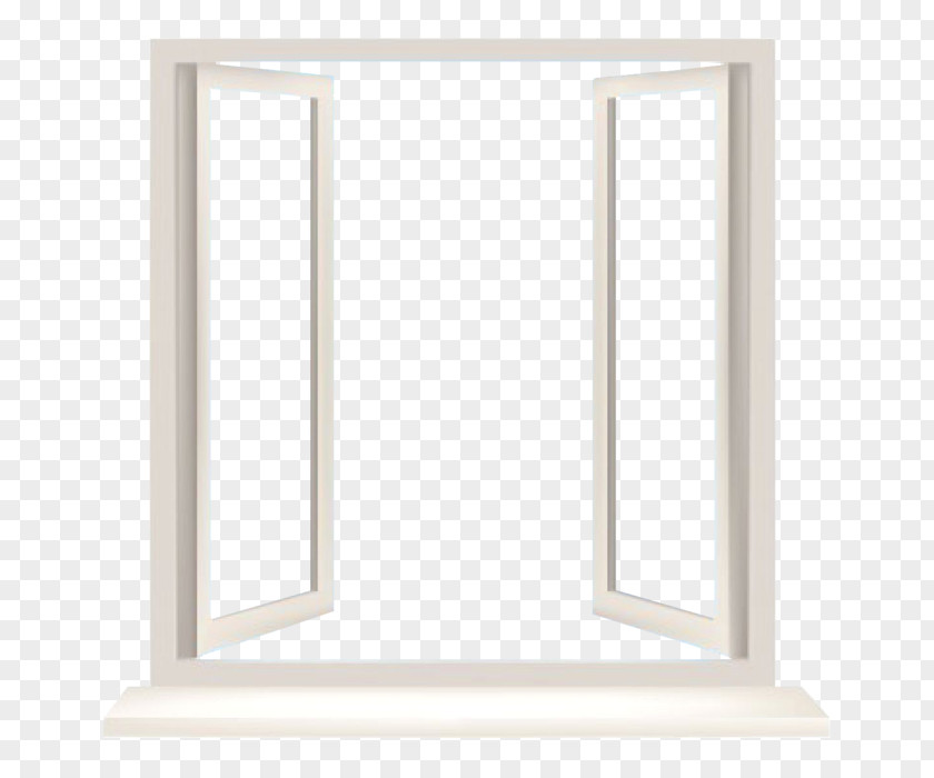 White Frame Window Chambranle Picture Frames Wall PNG