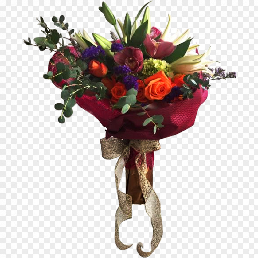 Flower Bouquet Rose Tulip Gift PNG