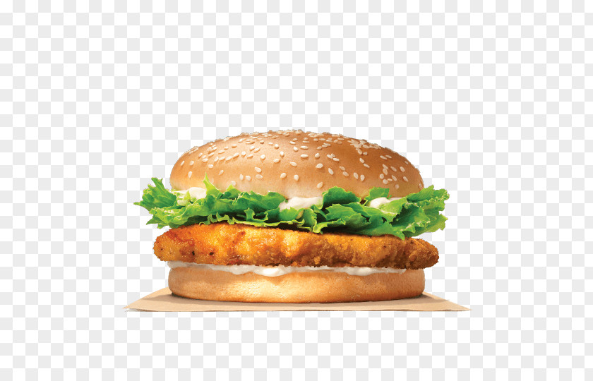 Fried Fish Chicken Sandwich Whopper Hamburger Crispy Big King PNG