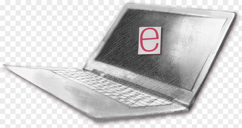 Hand Drawn Computer Netbook Download Black And White PNG