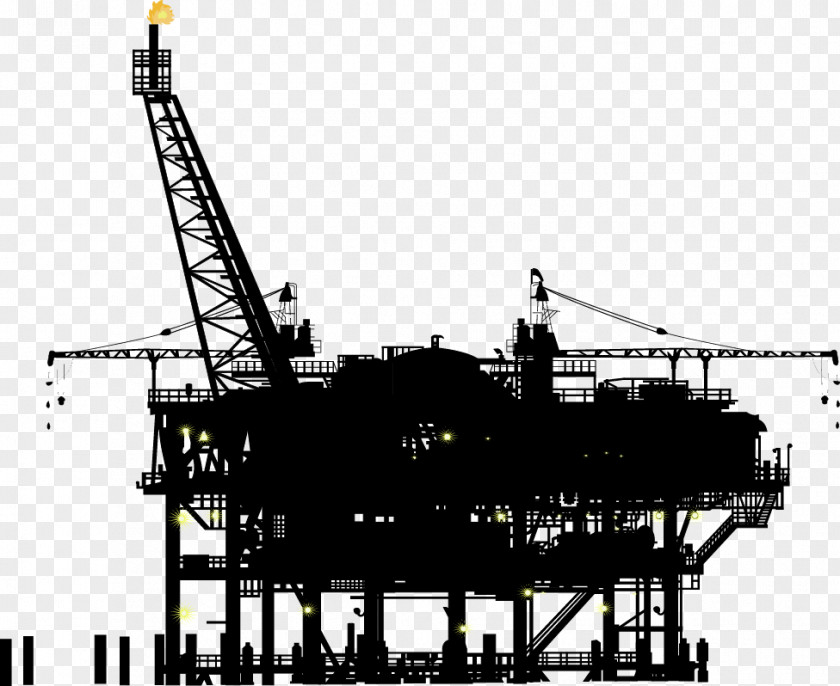Oil Drilling Rig Industry Platform Petroleum Offshore PNG