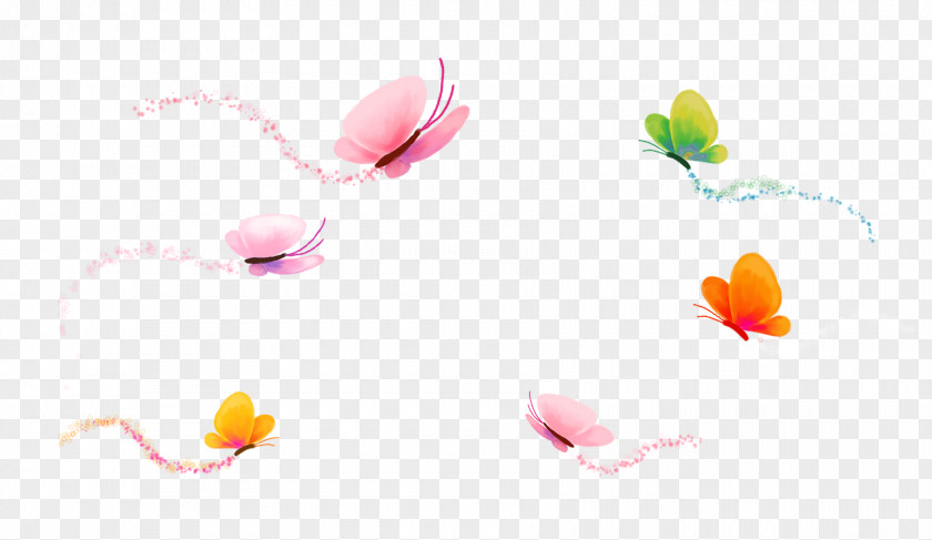 The Flying Cartoon Butterfly PNG