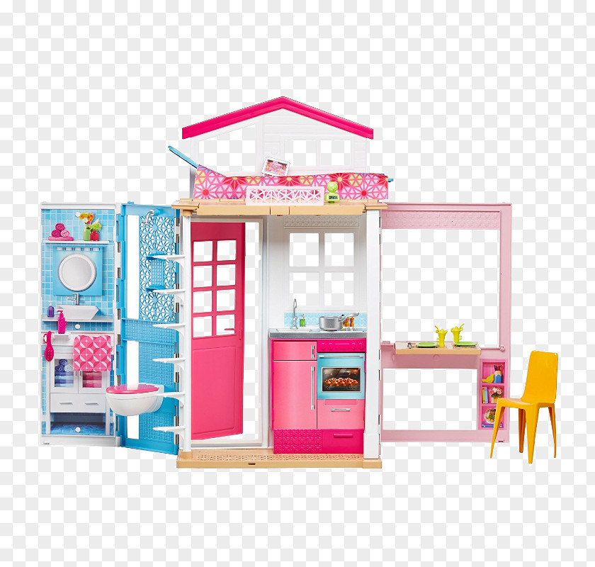 Barbie 2-Story House With Furniture & Accessories Toy Dollhouse PNG