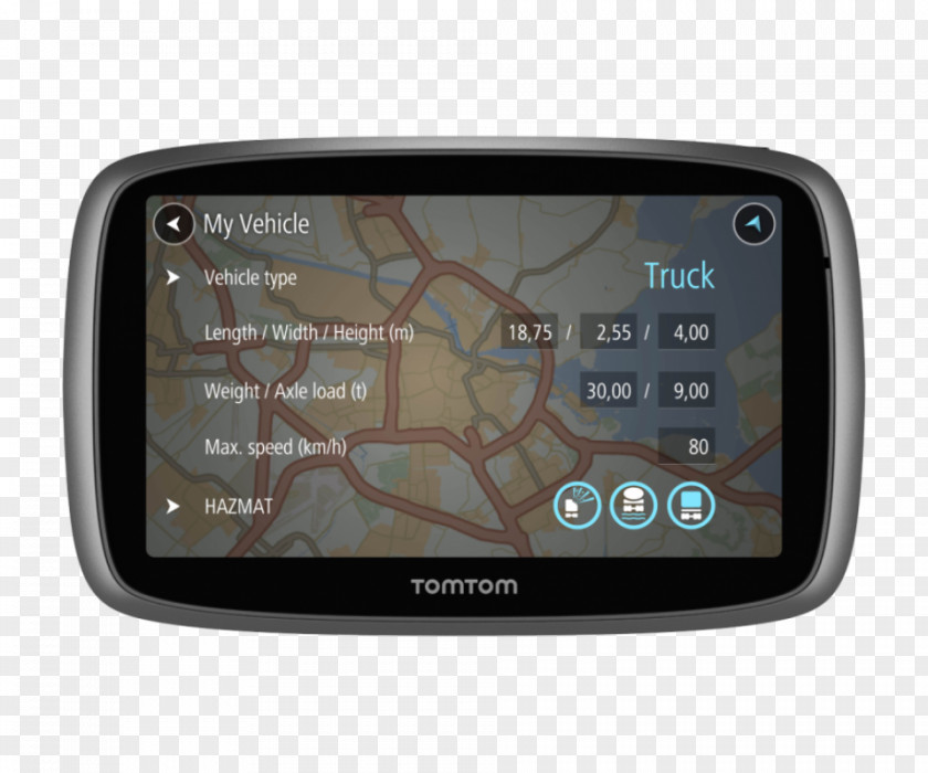 Kf GPS Navigation Systems Satellite TomTom Trucker 6000 PNG